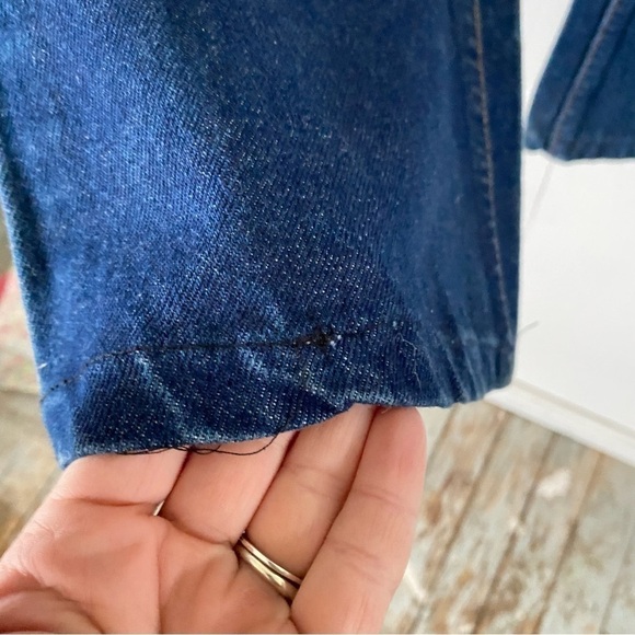 Vintage Levis BELL BOTTOMS Jeans Orange Tab 70s Style Retro Denim Hemmed Mens 33 - Picture 4 of 14